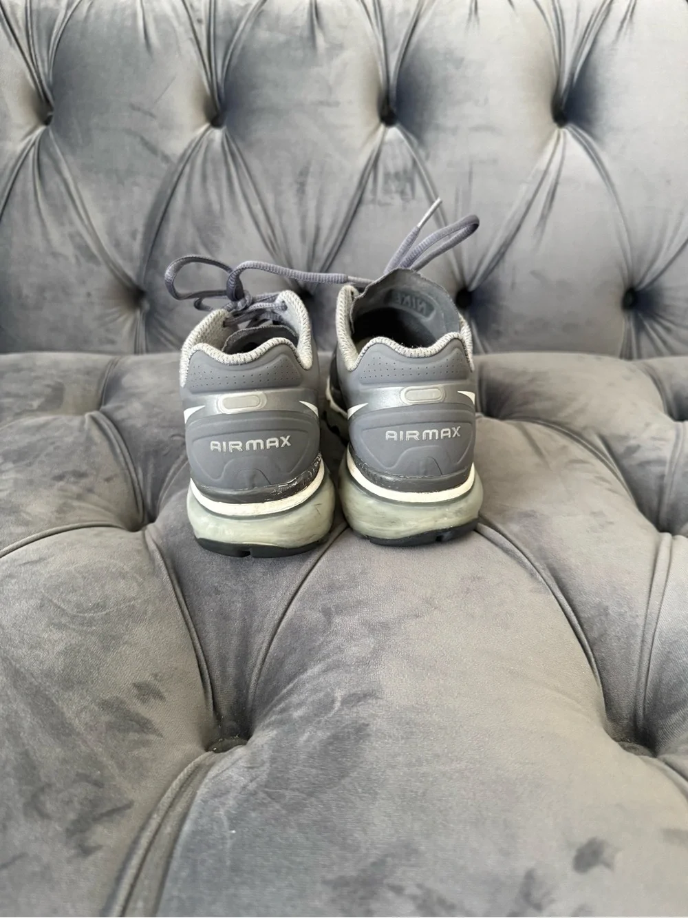 Vintage Y2K Nike Air Max Women's Gray Athletic Sneakers